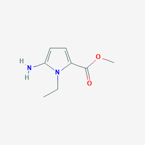 molecular formula C8H12N2O2 B1470958 Methyl 5-amino-1-ethyl-1H-pyrrole-2-carboxylate CAS No. 1379227-91-4