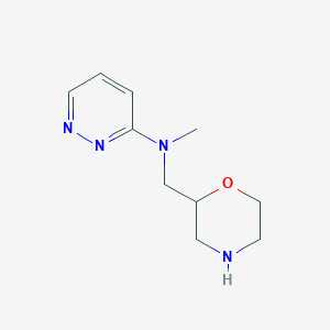 molecular formula C10H16N4O B1470960 N-methyl-N-(morpholin-2-ylmethyl)pyridazin-3-amine CAS No. 1423032-39-6