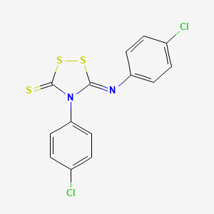 4-(p-Chlorophenyl)-5-((p-chlorophenyl)imino)-1,2,4-dithiazolidine-3-thione