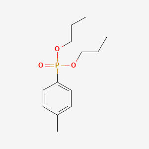 molecular formula C13H21O3P B14709630 Dipropyl (4-methylphenyl)phosphonate CAS No. 20677-09-2