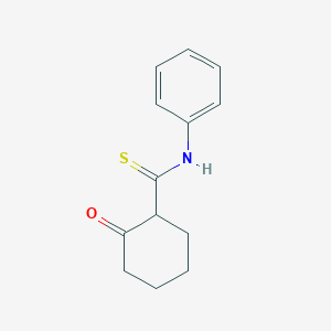 Cyclohexanecarbothioamide, 2-oxo-N-phenyl-