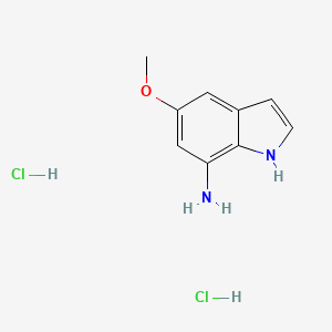 molecular formula C9H12Cl2N2O B1470965 7-Amino-5-methoxyindole dihydrochloride CAS No. 1352394-74-1