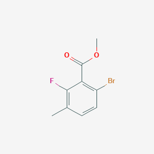 molecular formula C9H8BrFO2 B1470967 Methyl 6-bromo-2-fluoro-3-methylbenzoate CAS No. 1437780-03-4