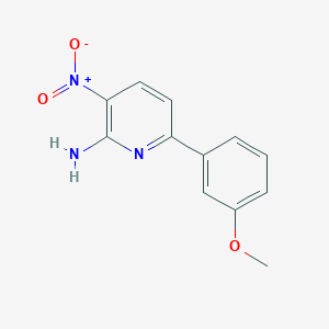 molecular formula C12H11N3O3 B1470968 6-(3-Methoxyphenyl)-3-nitropyridin-2-amine CAS No. 1410821-10-1
