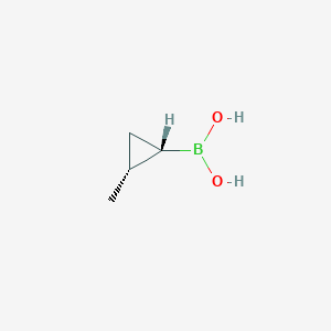 molecular formula C4H9BO2 B1470975 [(1S,2R)-2-Methylcyclopropyl]boronic acid CAS No. 1309366-01-5