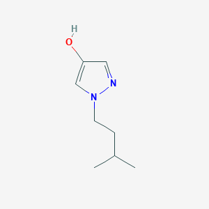 molecular formula C8H14N2O B1470976 1-Isopentyl-1H-pyrazol-4-ol CAS No. 1393442-52-8
