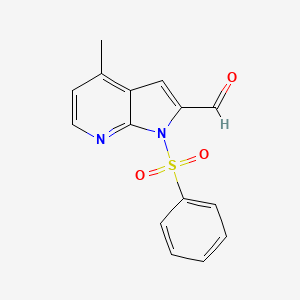 2-Cyano-4-methyl-1-(phenylsulphonyl)-7-azaindole