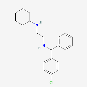 N-(alpha-(p-Chlorophenyl)benzyl)-N'-cyclohexylethylenediamine