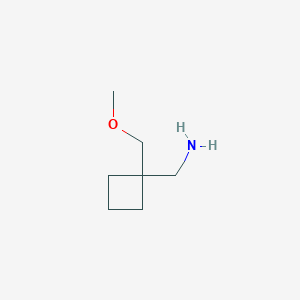 molecular formula C7H15NO B1470991 [1-(Methoxymethyl)cyclobutyl]methanamine CAS No. 1023888-31-4