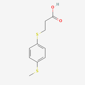 Propanoic acid, 3-[[4-(methylthio)phenyl]thio]-