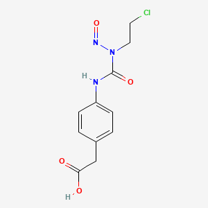 (4-{[(2-Chloroethyl)(nitroso)carbamoyl]amino}phenyl)acetic acid