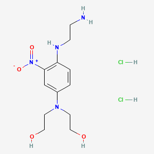 Ethanol, 2,2'-((4-((2-aminoethyl)amino)-3-nitrophenyl)imino)di-, dihydrochloride