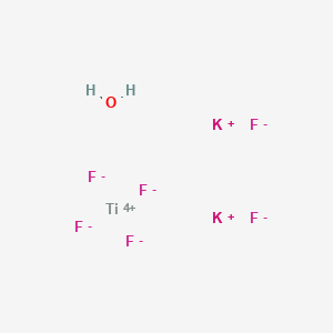 molecular formula F6Ti.H2O.2K<br>F6H2K2OTi B14710028 Potassium fluotitanate hydrate CAS No. 23969-67-7