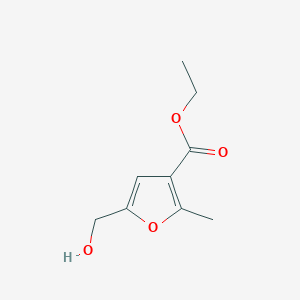 3-Furancarboxylic acid, 5-(hydroxymethyl)-2-methyl-, ethyl ester