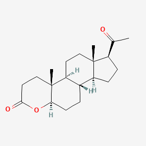 (4Ar,4bs,6as,7s,9as,9bs,11ar)-7-acetyl-4a,6a-dimethyltetradecahydroindeno[5,4-f]chromen-2(3h)-one