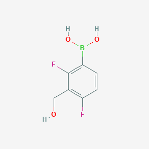 molecular formula C7H7BF2O3 B1471013 2,4-Difluoro-3-(hydroxymethyl)phenylboronic acid CAS No. 1352813-46-7