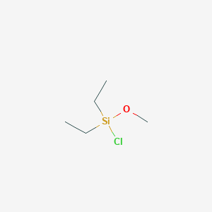 molecular formula C5H13ClOSi B14710132 Chloro(diethyl)methoxysilane CAS No. 18157-18-1