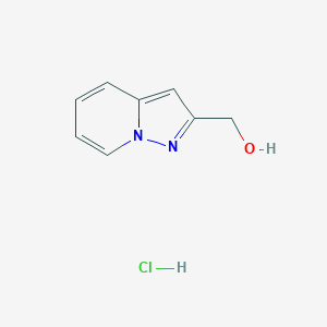 molecular formula C8H9ClN2O B1471018 Pyrazolo[1,5-a]pyridin-2-yl-methanol hydrochloride CAS No. 1187932-28-0