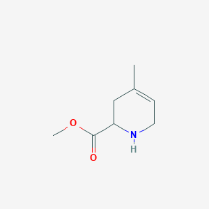 molecular formula C8H13NO2 B1471023 Methyl 4-methyl-1,2,3,6-tetrahydropyridine-2-carboxylate CAS No. 1822591-68-3