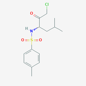 N-[(3S)-1-Chloro-5-methyl-2-oxohexan-3-yl]-4-methylbenzene-1-sulfonamide