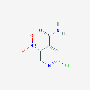 2-Chloro-5-nitropyridine-4-carboxamide