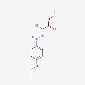 molecular formula C12H15ClN2O3 B1471034 Ethyl (2Z)-2-chloro-2-[2-(4-ethoxyphenyl)hydrazin-1-ylidene]acetate CAS No. 37522-29-5