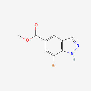 molecular formula C9H7BrN2O2 B1471035 Methyl 7-bromo-1H-indazole-5-carboxylate CAS No. 1427460-96-5