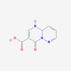 molecular formula C8H7N3O3 B1471045 4-Oxo-1,9a-dihydro-4H-pyrimido[1,2-b]pyridazine-3-carboxylic acid CAS No. 1260386-37-5