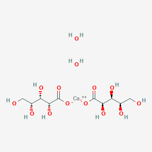 molecular formula C10H22CaO14 B1471052 calcium;(2R,3S,4R)-2,3,4,5-tetrahydroxypentanoate;dihydrate CAS No. 72656-08-7