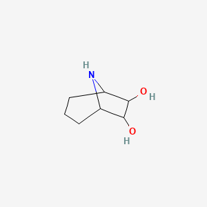 molecular formula C7H13NO2 B1471072 8-Azabicyclo[3.2.1]octane-6,7-diol CAS No. 1822573-17-0