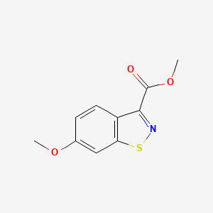 molecular formula C10H9NO3S B1471073 Methyl 6-methoxy-1,2-benzothiazole-3-carboxylate CAS No. 1123169-11-8