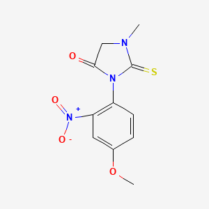 3-(4-Methoxy-2-nitrophenyl)-1-methyl-2-thioxoimidazolidin-4-one