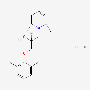 1(2H)-Pyridineethanol, 3,6-dihydro-alpha-((2,6-dimethylphenoxy)methyl)-2,2,6,6-tetramethyl-, hydrochloride