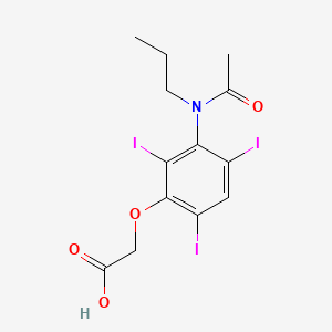 Acetic acid, (3-(N-propylacetamido)-2,4,6-triiodophenoxy)-