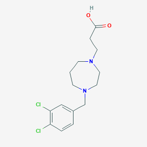 3-[4-(3,4-Dichlorobenzyl)-1,4-diazepan-1-yl]propanoic acid