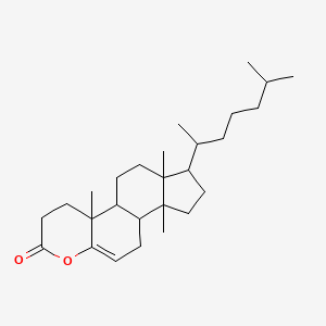 4a,6a,9a-Trimethyl-7-(6-methylheptan-2-yl)-4,4a,4b,5,6,6a,7,8,9,9a,9b,10-dodecahydroindeno[5,4-f]chromen-2(3h)-one