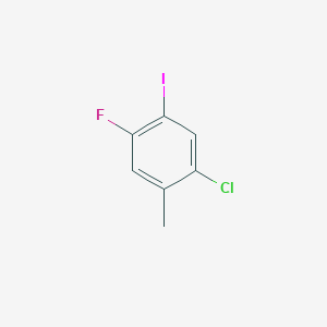 molecular formula C7H5ClFI B1471095 1-Chloro-4-fluoro-5-iodo-2-methylbenzene CAS No. 1263275-80-4