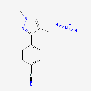 4-[4-(azidomethyl)-1-methyl-1H-pyrazol-3-yl]benzonitrile