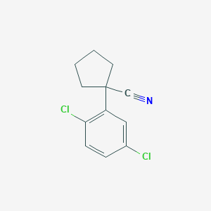 molecular formula C12H11Cl2N B1471107 1-(2,5-Dichlorophenyl)cyclopentane-1-carbonitrile CAS No. 1616924-00-5