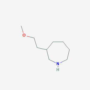 molecular formula C9H19NO B1471108 3-(2-Methoxyethyl)azepane CAS No. 1566236-20-1