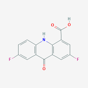 molecular formula C14H7F2NO3 B1471109 2,7-二氟-9-氧代-9,10-二氢吖啶-4-羧酸 CAS No. 1797801-23-0