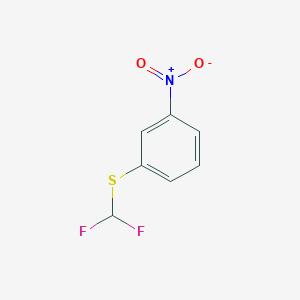 molecular formula C7H5F2NO2S B1471113 1-[(Difluoromethyl)sulfanyl]-3-nitrobenzene CAS No. 24933-39-9