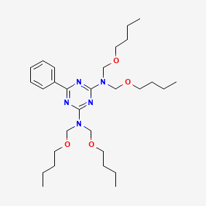 N~2~,N~2~,N~4~,N~4~-Tetrakis(butoxymethyl)-6-phenyl-1,3,5-triazine-2,4-diamine