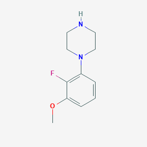 molecular formula C11H15FN2O B1471119 1-(2-Fluoro-3-methoxyphenyl)piperazine CAS No. 1121613-59-9
