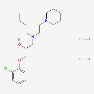 1-(Butyl(2-piperidinoethyl)amino)-3-(o-chlorophenoxy)-2-propanol dihydrochloride