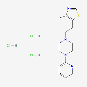 Piperazine, 1-(2-(4-methyl-5-thiazolyl)ethyl)-4-(2-pyridinyl)-, trihydrochloride