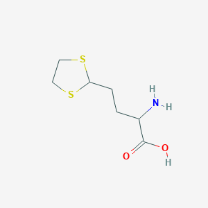 2-Amino-4-(1,3-dithiolan-2-yl)butanoic acid