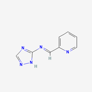 1H-1,2,4-Triazole, 3-(2-pyridylmethylene)amino-