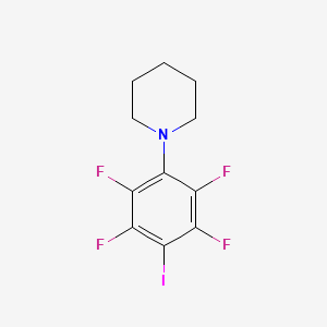 molecular formula C11H10F4IN B14711442 1-(2,3,5,6-Tetrafluoro-4-iodophenyl)piperidine CAS No. 15368-92-0