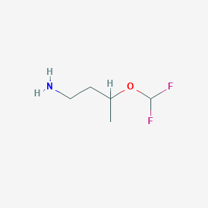 molecular formula C5H11F2NO B1471147 3-(Difluoromethoxy)butan-1-amine CAS No. 1780621-63-7